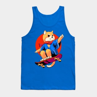 shiba inu skateboard Tank Top